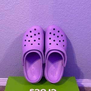 New Purple Crocs Classic Platform Clog